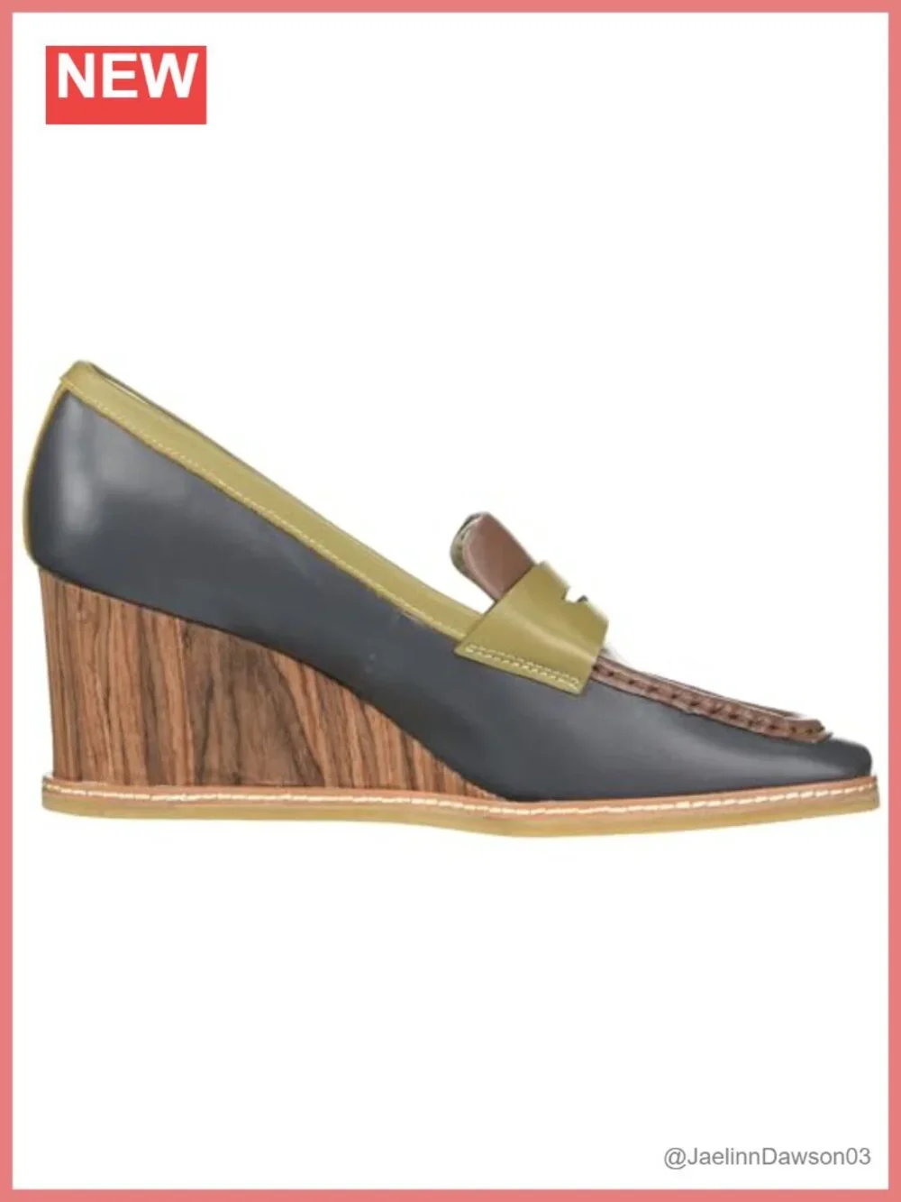 Sanctuary Women's Cadence Wedge Loafer Leather Recycled Rubber Memory Foam